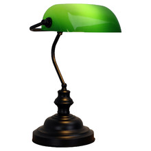 Diem Brass Banker's Lamp with Inline Switch